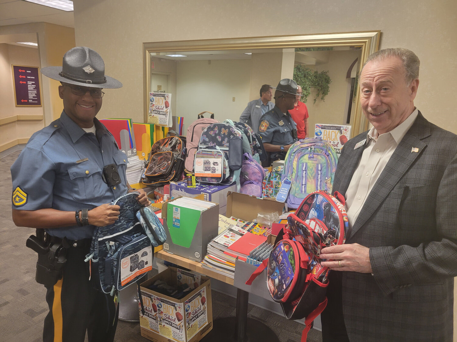 Bally s Dover donates school supplies to Delaware State Police program Bay to Bay News